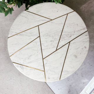 Marble & Gold Lazy Susan