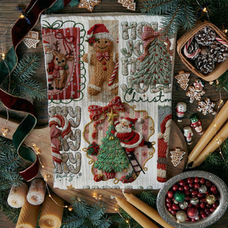 crochet inspired christmas kitchen towel handmade look
knit style christmas kitchen towel cozy holiday decor
handmade style christmas towel crochet aesthetic
stitched crochet look christmas kitchen towel design
craft inspired christmas towel santa gingerbread