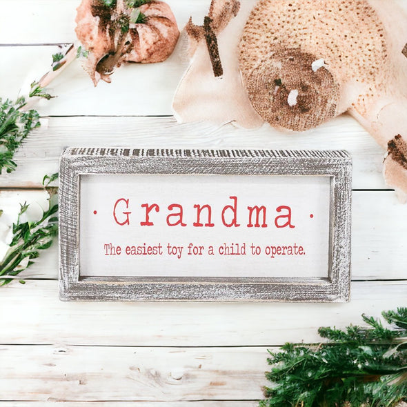 Funny Grandma Christmas quote signs