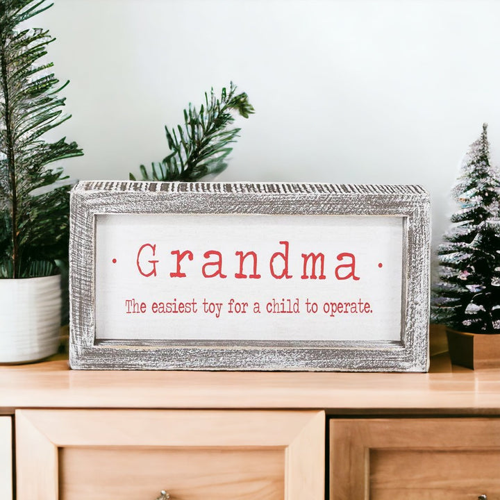 Grandma humor Christmas sign decorations, Wooden Holiday Sign for Grandma's House