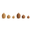 Neutral Halloween Home Decorations, Handmade Pumpkin Statues for Table or Stand