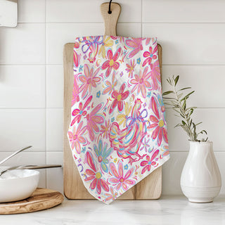 Floral Boho Chicken Towel