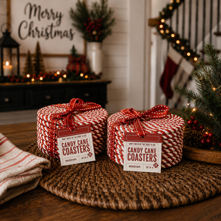 Candy Cane Coaster 4pk