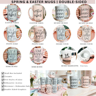 Imperfect Easter Mugs (Read Description)