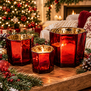 Red Candle Vase