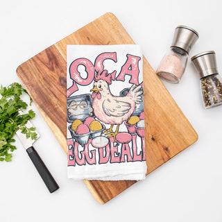 Chicken owner kitchen towel local egg dealer funny
Farmhouse Easter towel chicken egg dealer humor
Homesteading kitchen towel funny chicken eggs spring
Farm fresh humor kitchen towel chicken egg dealer