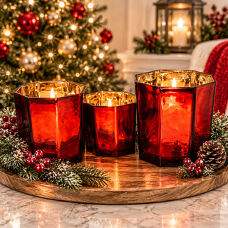 Red Candle Vase