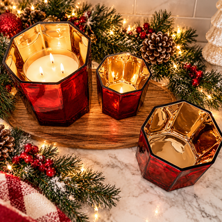 Red Candle Vase