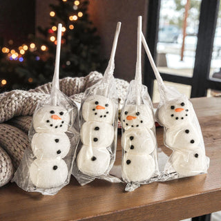 Snowman Marshmallow Kabobs