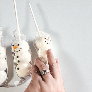 Snowman Marshmallow Kabobs