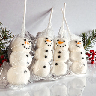 Snowman Marshmallow Kabobs