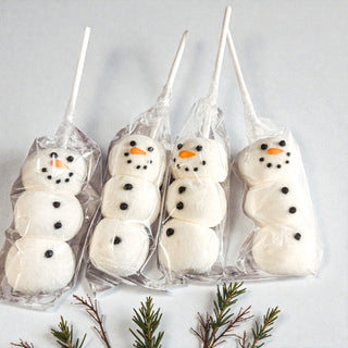 Snowman Marshmallow Kabobs