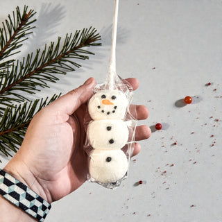 Snowman Marshmallow Kabobs