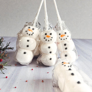 Snowman Marshmallow Kabobs