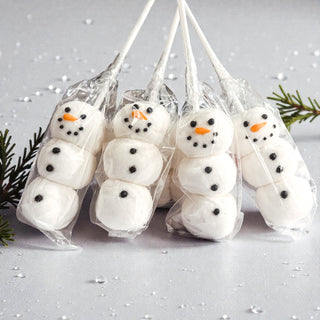 Snowman Marshmallow Kabobs