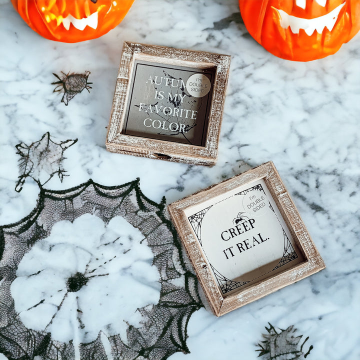 Double Sided Halloween Signs for home