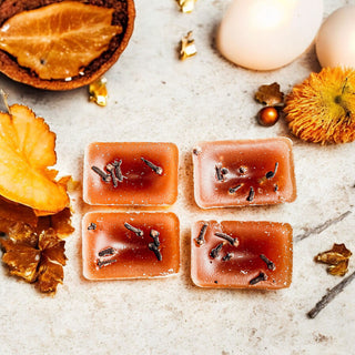 fall clove wax melts, clove wax melts, cinnamon clove wax melts, fall wax melts, autumn wax melts, spicy wax melts, fall spice wax melts, cinnamon wax melts, clove scented wax melts, soy wax melts, XL wax melts, large wax melts, oversized wax melts, autumn home fragrance, fall home fragrance, spicy home fragrance, cozy wax melts, Thanksgiving wax melts, Halloween wax melts, farmhouse wax melts, fall scented wax melts