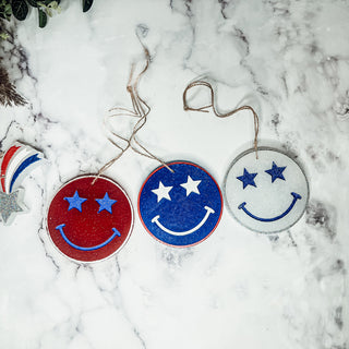 Patriotic gifts for the car, red white and blue air freshners for car