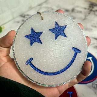 Oversized freshie, glitter smiley face gifts for cars