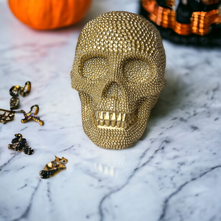 Gold Skull Statue Decorations for home