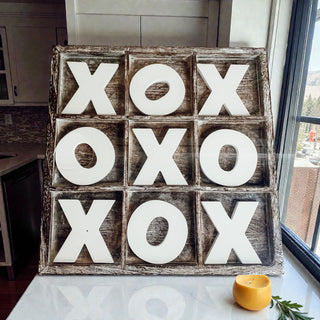 Farmhouse style wooden game tic tac toe removable pieces
Handmade rustic tic tac toe board game USA crafted
Wooden farmhouse game board XO rustic table decor
Distressed finish tic tac toe board wooden farmhouse
Rustic wooden XO game board for shelf display
Farmhouse tic tac toe game rustic wood home accent
Handcrafted wooden game board tic tac toe rustic style