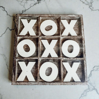 Distressed wood game board tic tac toe farmhouse style
White letter wooden tic tac toe rustic decor piece
Farmhouse aesthetic game board wooden XO display
Rustic wooden game decor tic tac toe board handcrafted
Tabletop wooden tic tac toe game farmhouse home decor
Rustic wood XO board game with chunky letters