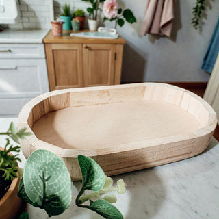 Small wooden catchall tray bathroom counter decor ideas
Handmade wood tray styling shampoo conditioner bottles
Farmhouse bathroom organization wooden tray with natural elements
Rustic wooden soap dish and jewelry holder bathroom decor