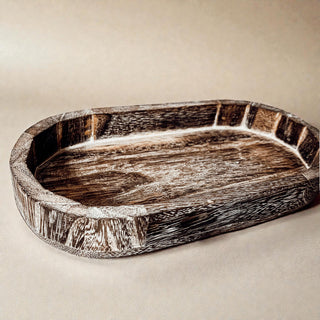 Organize in style with this rustic wooden catchall tray! Handcrafted from Paulownia wood. Perfect for vanity, nightstand or entryway. #rusticdecor #homeorganization #handmadegifts #giaroma