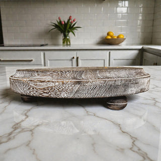 Shabby chic elevated display
Coastal farmhouse wooden riser
Industrial rustic pedestal tray
Elevated jewelry display tray
Wooden candle holder with feet
Small plant stand pedestal tray
Raised perfume bottle organizer