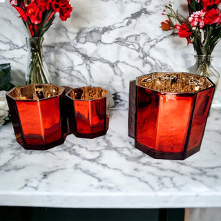 Red Candle Vase