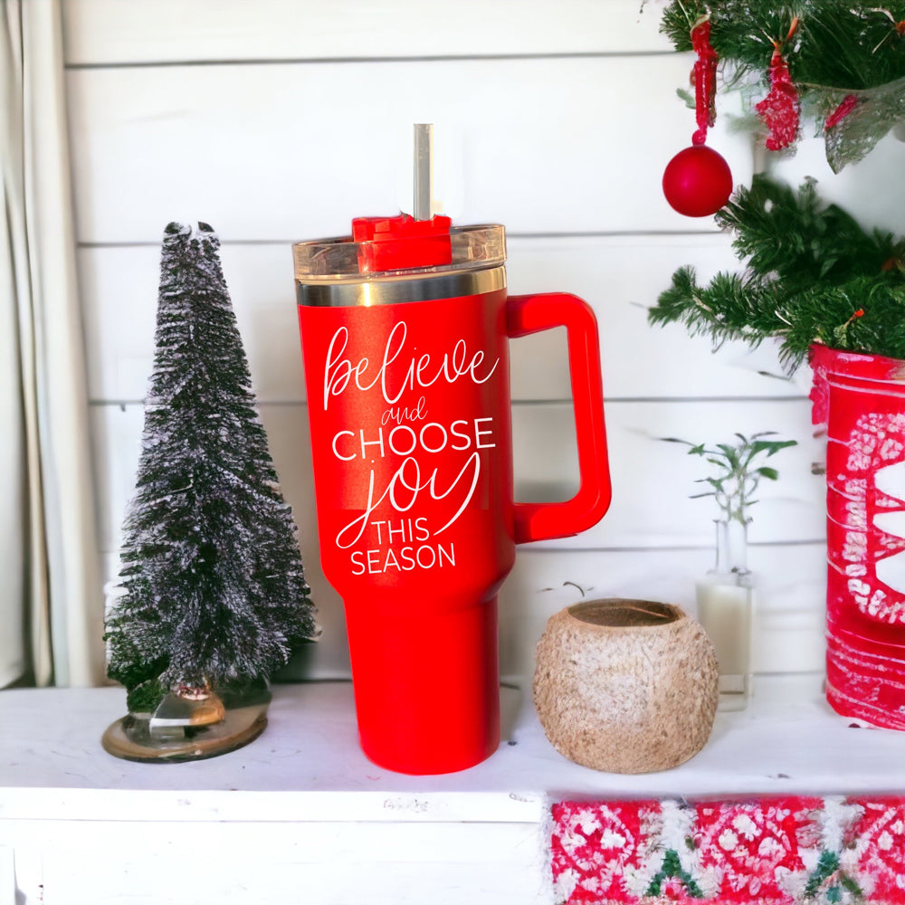 Christmas Cups with Lids and straw, Red Coffee Mugs with funny quotes