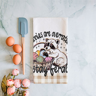 Funny quote kitchen towel raccoon Easter farmhouse
Sarcastic Easter towel raccoon humor gingham spring
Witty raccoon dish towel bunnies overrated Easter
Hilarious Easter kitchen towel funny raccoon eggs
Sassy raccoon towel stay feral Easter farmhouse