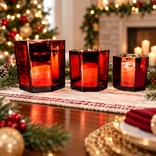 Red Candle Vase