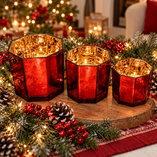 Red Candle Vase