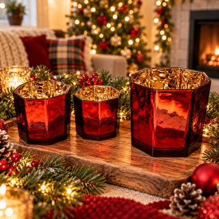 Red Candle Vase