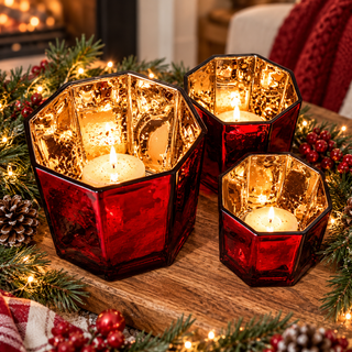 Red Candle Vase