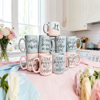 spring coffee station
easter kitchen accessories
spring home trends
Blue pastel ceramic coffee mug – a stylish and cheerful choice for springtime sipping