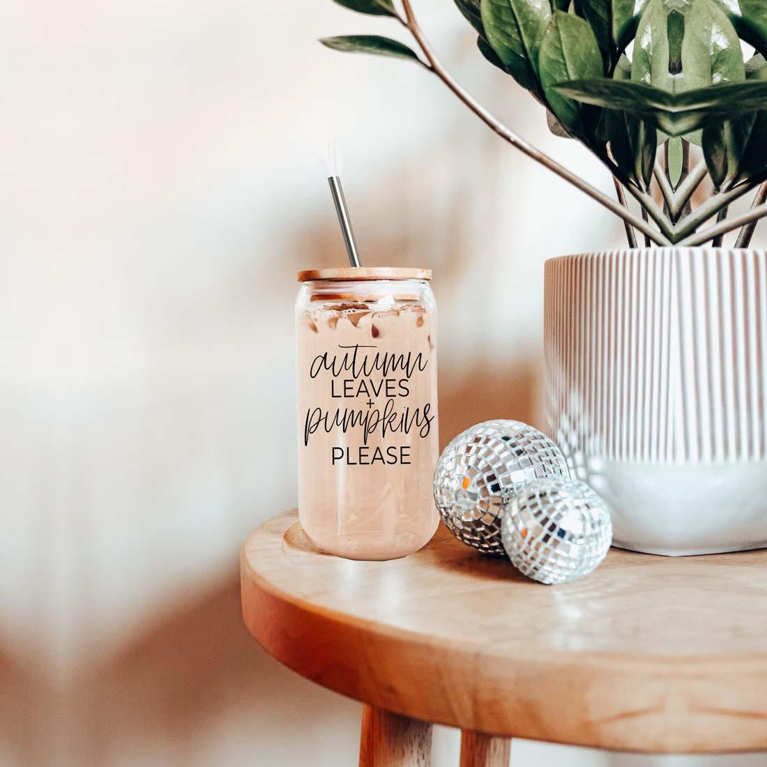 Autumn Leaves and Pumpkin Please Mug
