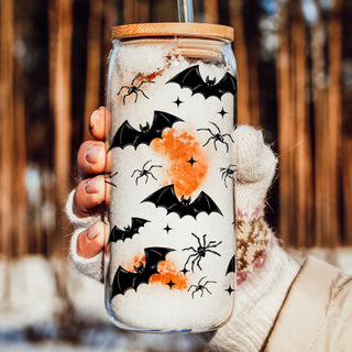 spooky season drink set
halloween bat tumbler set
spooky spider glass cup
gothic halloween drinkware
