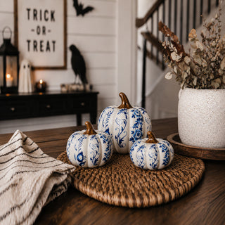 Blue & White Pumpkin | PRE-ORDER
