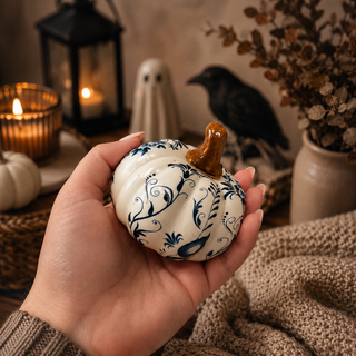 simple elegant fall decor blue white pumpkins
quiet luxury fall decor blue and white pumpkins
european inspired fall decor pumpkins blue whi
blue and white pumpkin decor set of 3 fall home decor
chinoiserie pumpkin decor resin blue white pumpkins