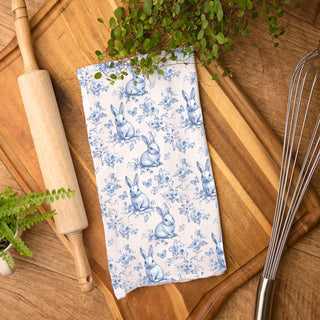 Elegant bunny dish towel blue white French style
Easter brunch kitchen towel blue rabbit toile pattern
Blue white spring decor bunny flour sack towel
classic toile bunny print dish towel
cottagecore bunny kitchen towel
farmhouse spring bunny towel