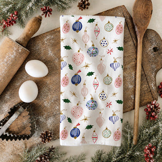 christmas dinner table prep kitchen towel
white kitchen towel christmas pattern ornaments
light neutral christmas kitchen towel decor
subtle christmas decor towel farmhouse kitchen
neutral christmas decor kitchen towel minimal style
cozy christmas kitchen decor aesthetic towel
simple christmas kitchen styling dish towel
vintage christmas aesthetic kitchen towel ornaments