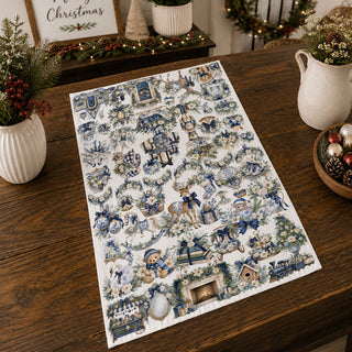 Blue Vintage Christmas Kitchen Towel | Holiday Winter Decor
Blue & White Christmas Kitchen Towel – Vintage Holiday Decor
Shop this blue and white vintage Christmas kitchen towel featuring woodland animals, bows, gifts, florals and nostalgic holiday details. Perfect for Christmas kitchen decor, hostess gifts, farmhouse, cottage and grandmillennial holiday styling.