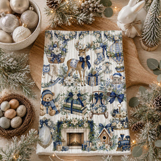 Christmas tea towel with deer bear and train
blue Christmas towel with fireplace and presents
elegant holiday kitchen towel with navy accents
classic blue Christmas tea towel for home decor
whimsical vintage Christmas towel for kitchen
blue and cream Christmas kitchen towel gift
winter storybook tea towel
vintage holiday storybook towel
Christmas storybook kitchen decor
blue and white Christmas storybook towel
old world Christmas kitchen towel
old world holiday tea towel
European Christmas storybook towel