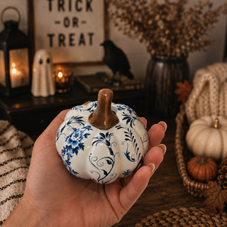 blue white pumpkins for beach house fall decor
classic coastal decor pumpkins blue and white
coastal fall decor blue white pumpkins neutral aesthetic
grandmillennial decor pumpkins blue white fall
classic blue and white decor pumpkin set autumn