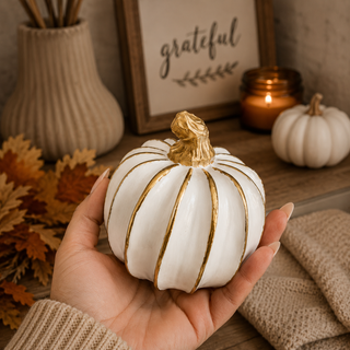 Gold White Pumpkin