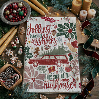 funny christmas kitchen towel griswold style boho floral
griswold christmas towel retro holiday kitchen decor
boho floral christmas kitchen towel funny quote design
retro christmas vacation inspired kitchen towel decor
holiday dish towel funny family christmas design