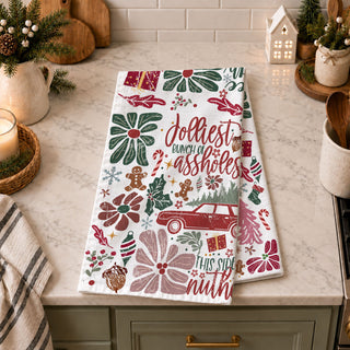 vintage style christmas kitchen towel retro holiday design
old fashioned christmas decor kitchen towel festive print
nostalgic christmas kitchen towel vintage holiday aesthetic
retro holiday kitchen decor towel christmas themed
classic christmas style dish towel festive vintage look