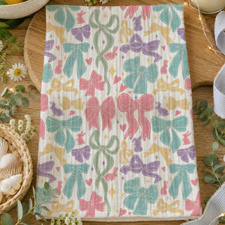 Preppy coastal grandmother bow kitchen towel pastel
Cottagecore aesthetic kitchen towel bow ribbon bunny
Feminine pastel bow kitchen towel Easter spring
Whimsical farmhouse kitchen towel colorful bows